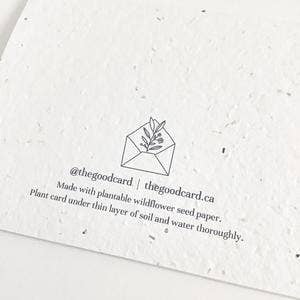 Floral 1 - Plantable Greeting Card