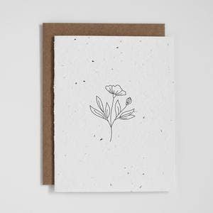 Floral 1 - Plantable Greeting Card