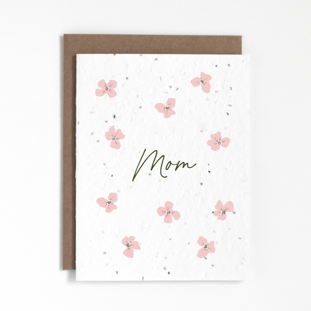Floral Mom - Plantable Greeting Card -